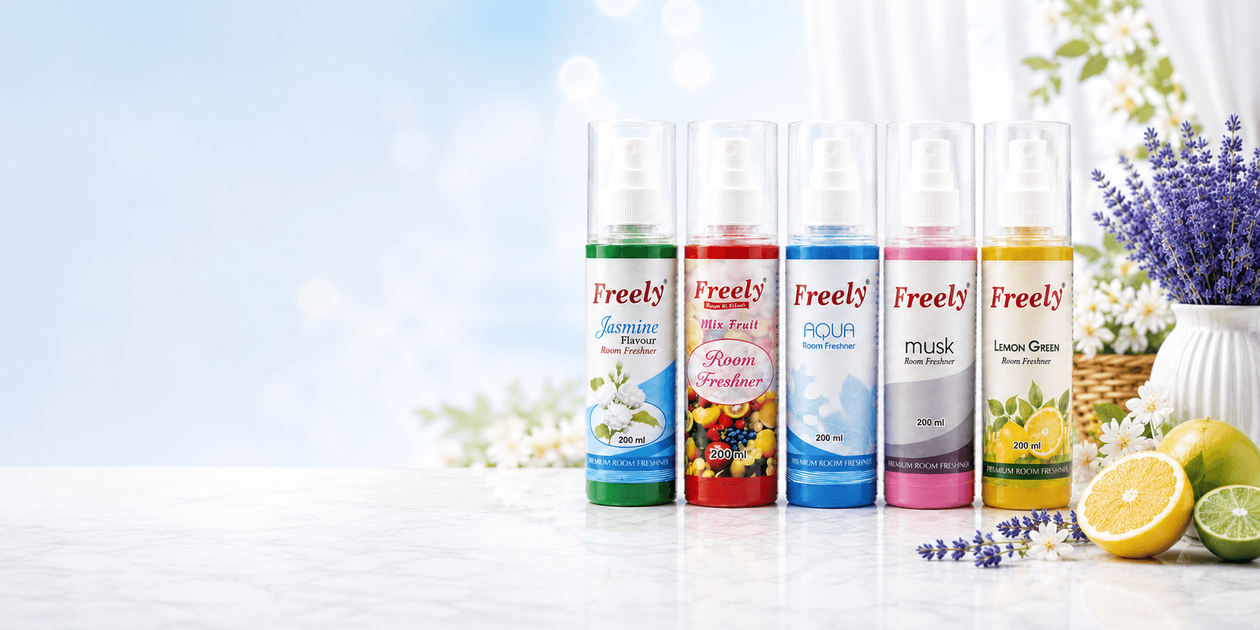 Freely featured product range